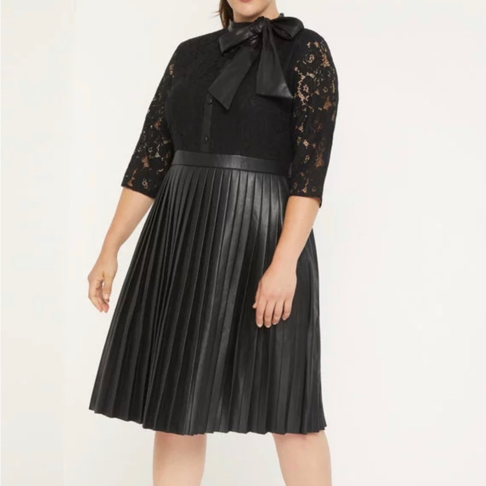 Eloquii faux & lace dress Size 16